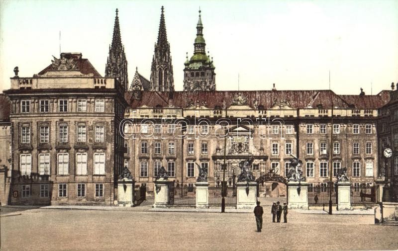 Prague, Prag; Königl. Burg, Hauptportal / castle, gate