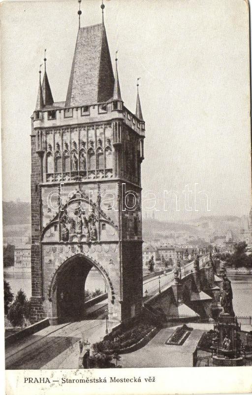 Prague, Prag, Praha; Staromestska mostecka vez / Old Town Bridge Tower