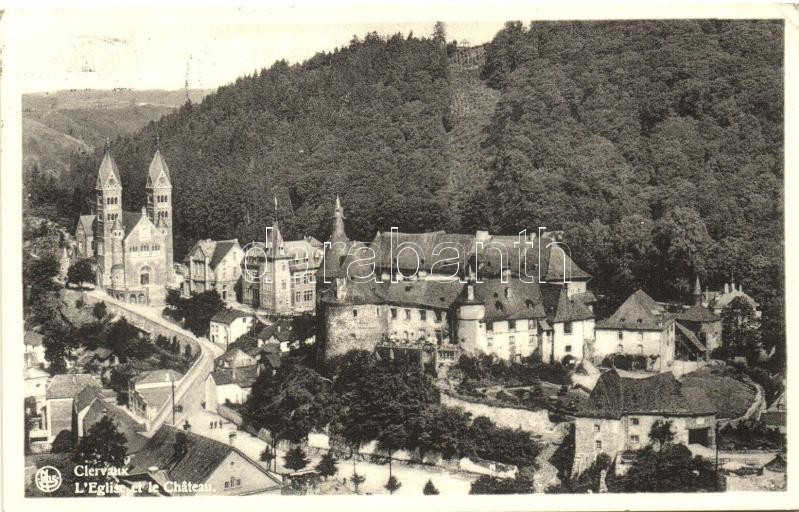 Clervaux, church, castle