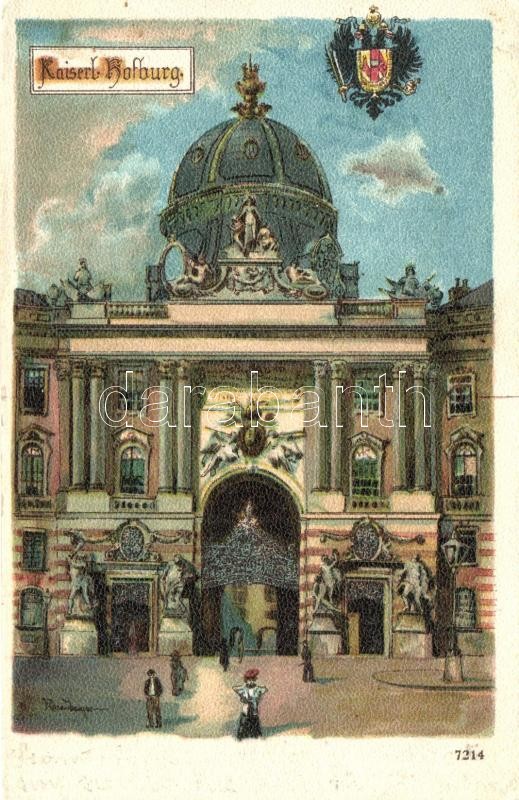 1898 Vienna, Hofburg Palace, litho s: Rosenberger