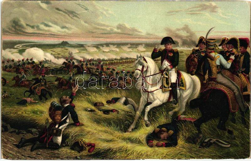 Napoleon, battle s: Hippolyte Bellangé litho