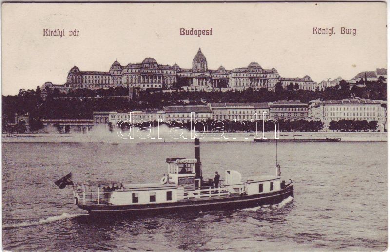 Budapest I. Királyi vár, Szilágyi térig közlekedő gőzhajó