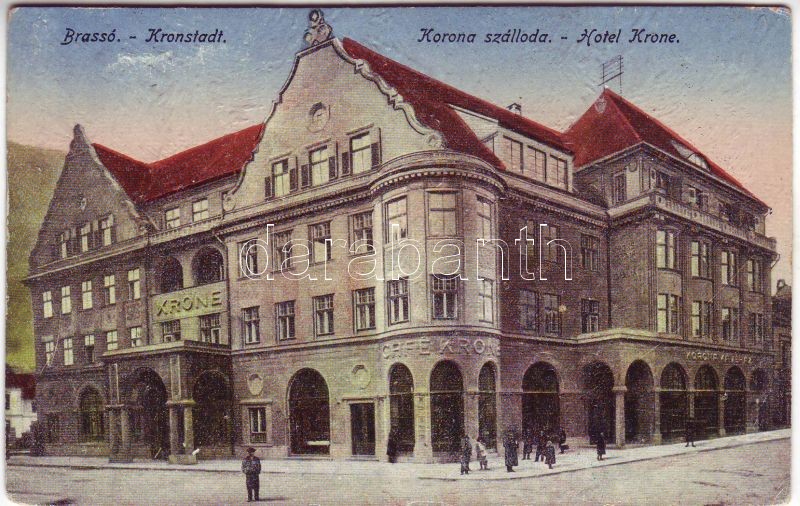 Brassó, Kronstadt; Korona hotel, Brassó, Kronstadt; Korona szálloda