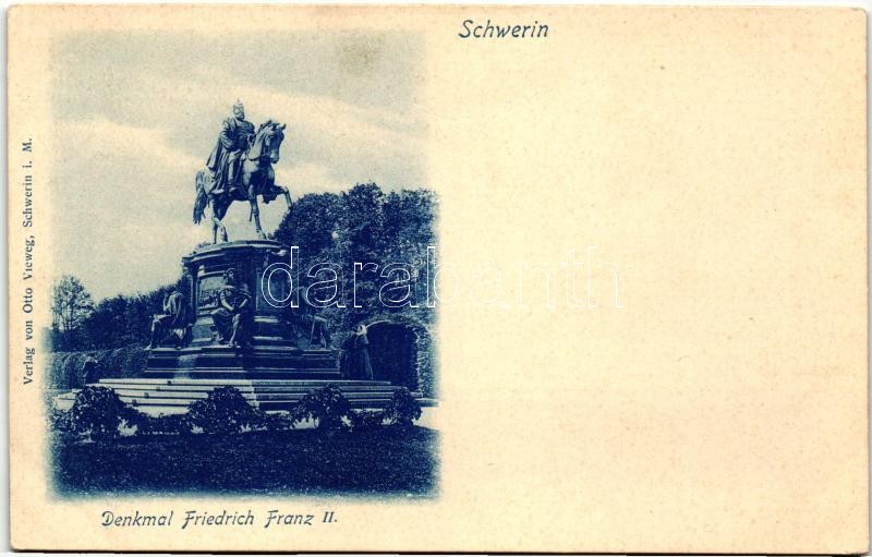 Schwerin, Denkmal Friedrich Franz II / statue