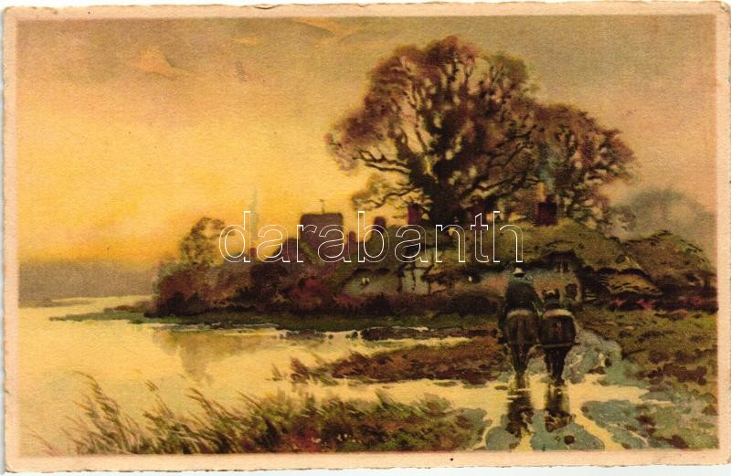 Landscape art postcard, E.D. 881.