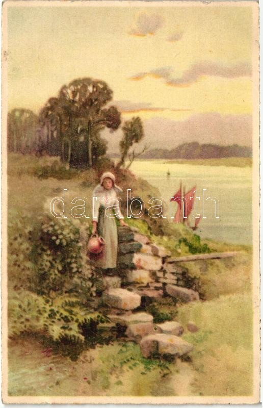 Landscape art postcard, E.D. 870.