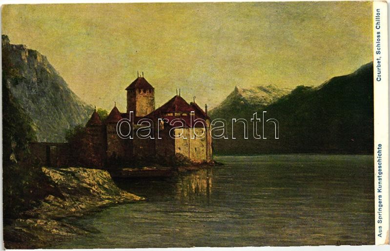 Chateau de Chillon / castle, Aus Springers Kunstgeschichte s: Courbet