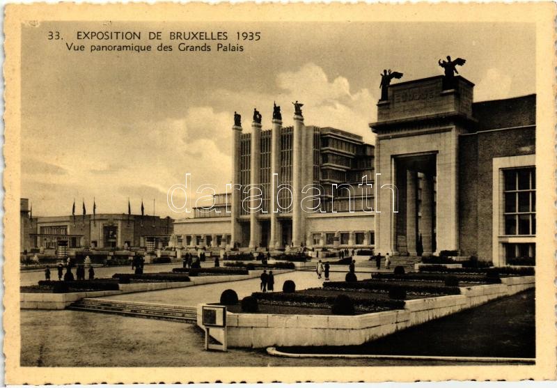 1935 Brussels, Bruxelles; Exposition, Grand Palace