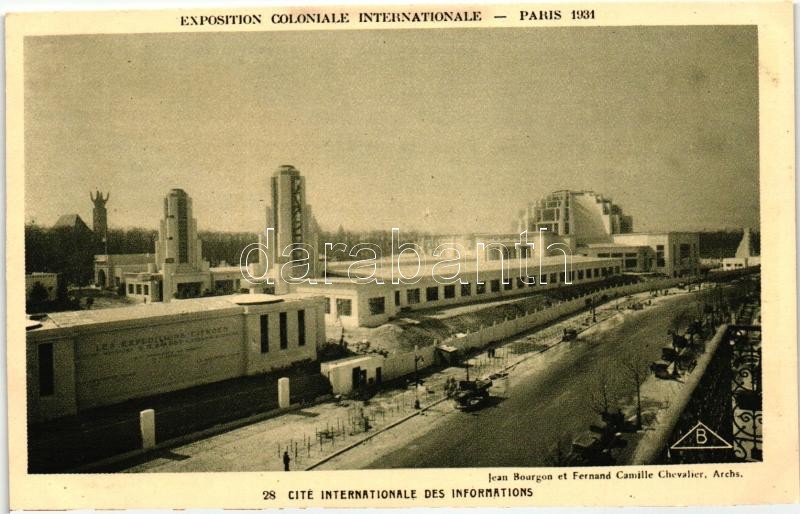 1931 Paris, Exposition Coloniale Internationale; international city information