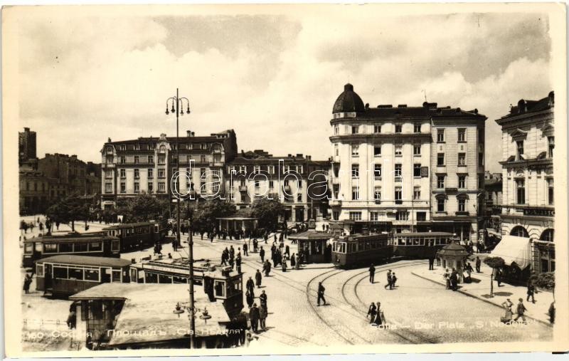 Sofia, square, trams