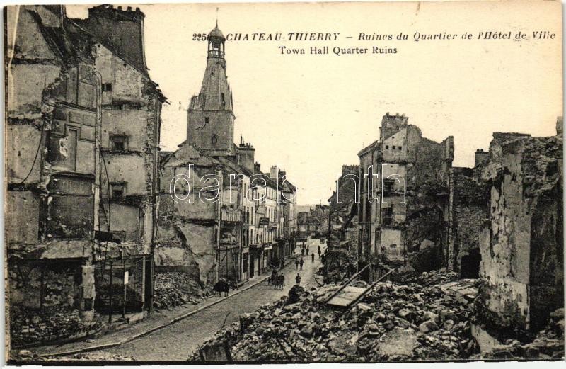 Chateau-Thierry, Ruins of the Town Hall quarter