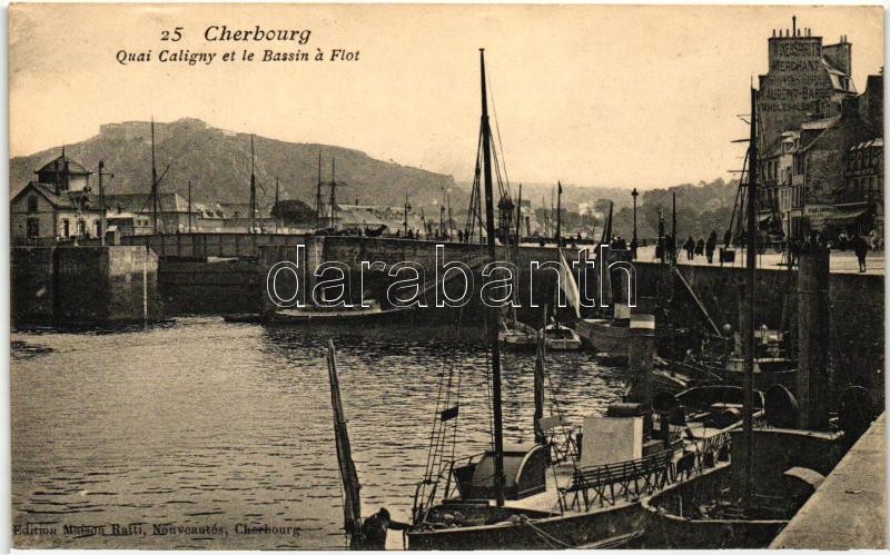 Cherbourg, Caligny quay, port