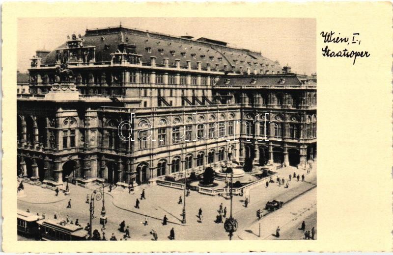 Vienna, Wien I. Staatsoper / Opera house, tram