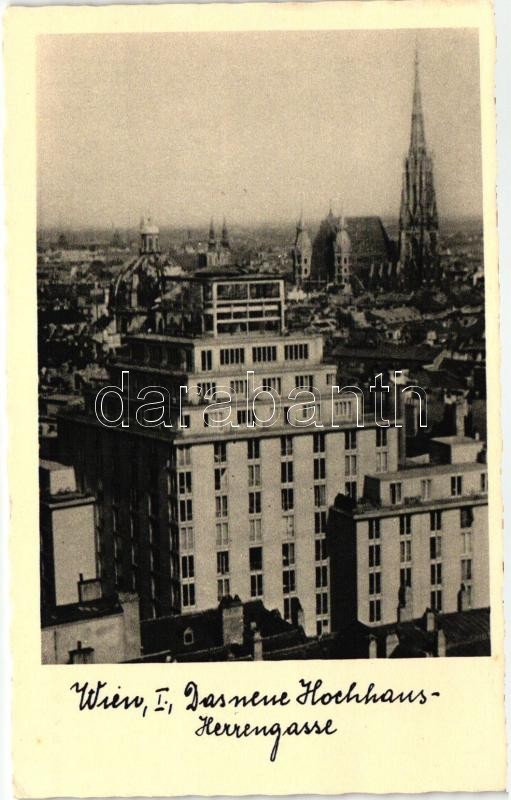 Vienna, Wien I. Das neue Hochhaus-Herrengasse / street