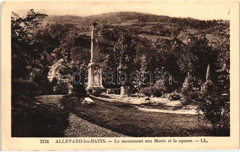 Allevard, square, war monument