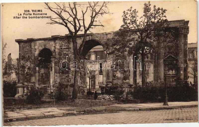 Reims, Romanian gate after the WWI bombing