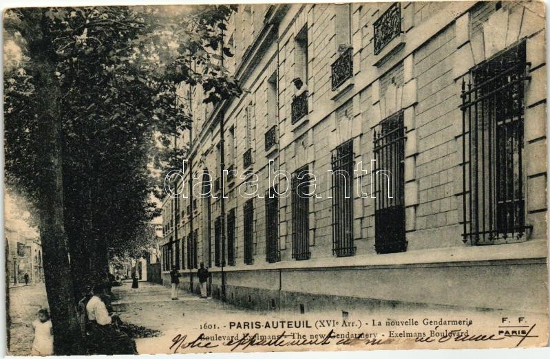 Paris, Auteuil; new gendarmerie, Exelmans boulevard