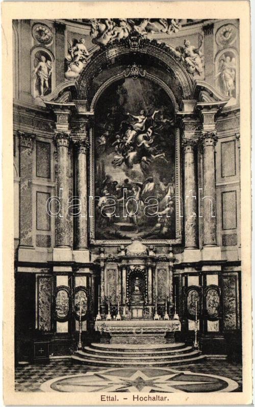 Ettal, Hochaltar / church interior, altar