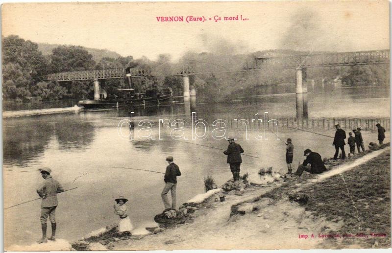 Vernon, Ca mord !... fishing men, steamship