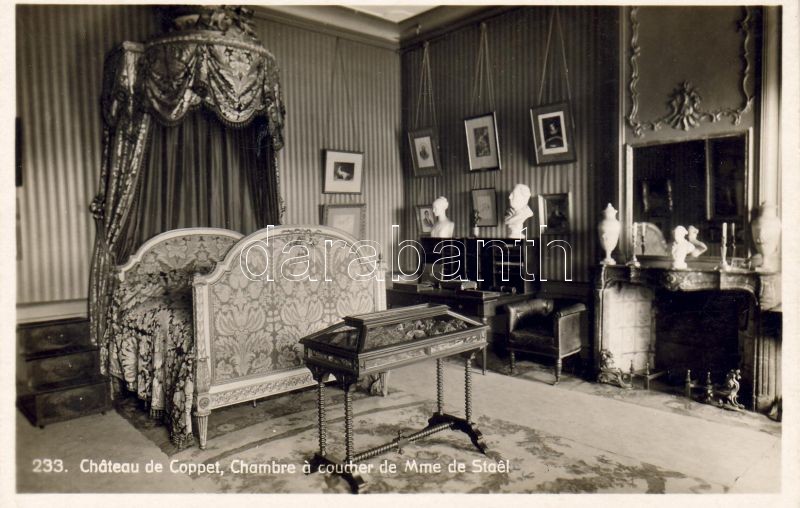 Coppet, Coppet Castle, Madame de Staël's bedroom, interior