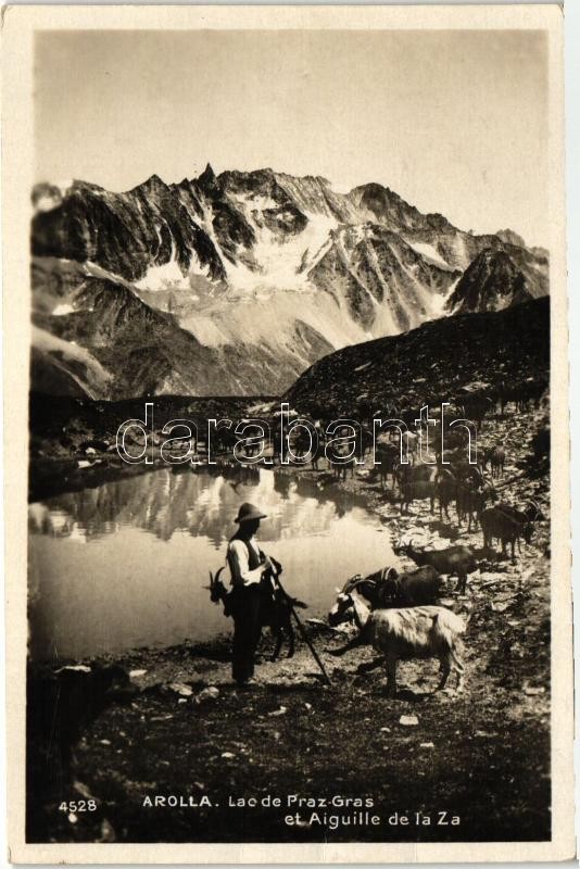 Arolla, Lac de Praz-Gras, Aiguille de la Za / lake