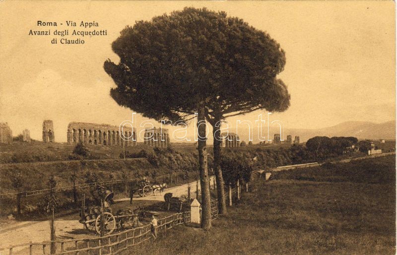 Rome, Roma; Via Appia, Ruins of Aqua Claudia