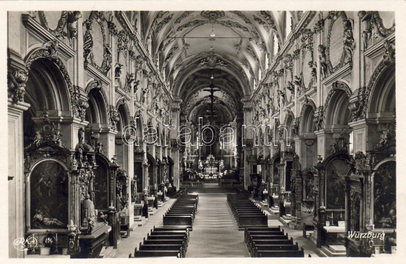 Würzburg, Dom, Mittelschiff / cathedral, nave, interior
