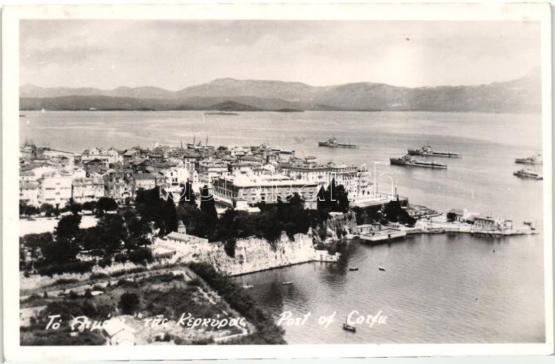 Corfu, Corfou; port