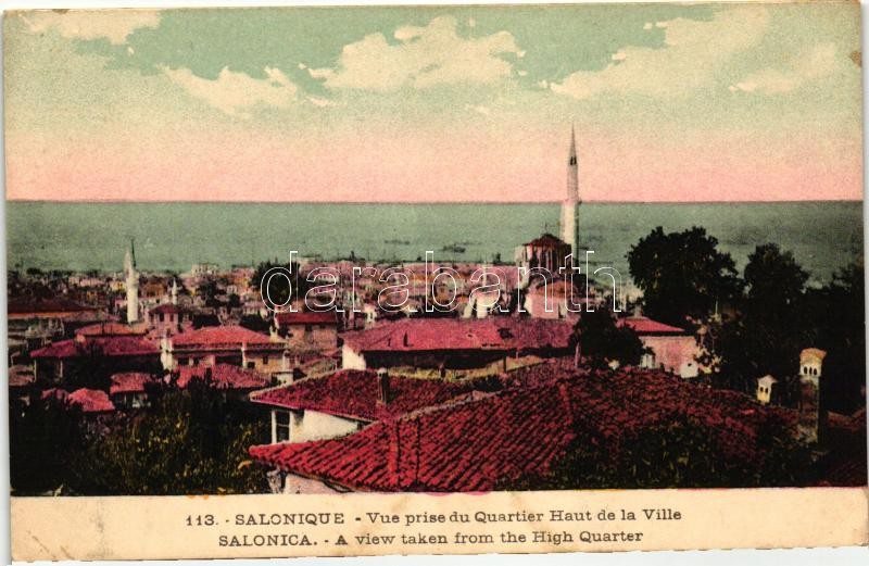 Thessaloniki, Salonique; view from the High Quartier