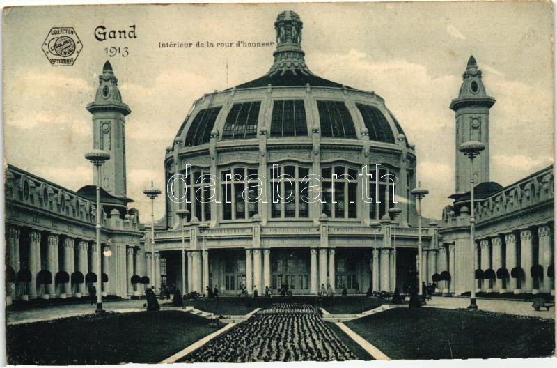 1913 Ghent, Gand; International Exhibition, Court of the Honour