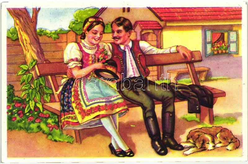 Hungarian folklore, couple, Magyar folklór, pár