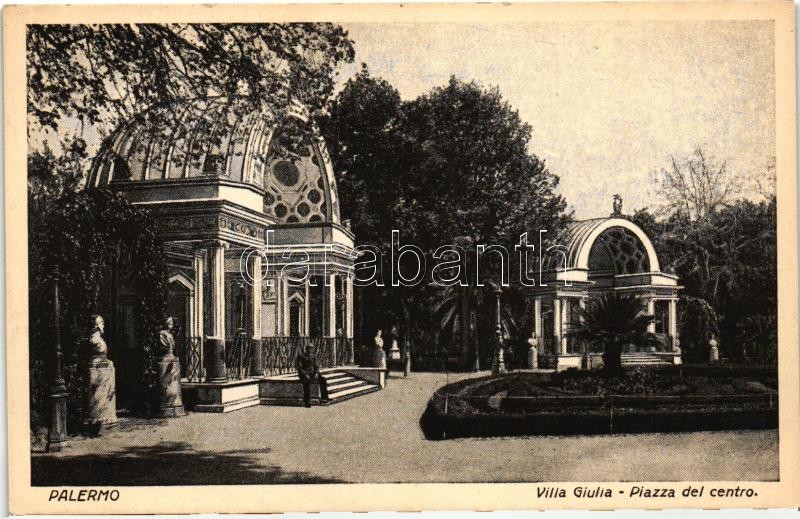 Palermo, Villa Giulia, Piazza del Centro / villa, square