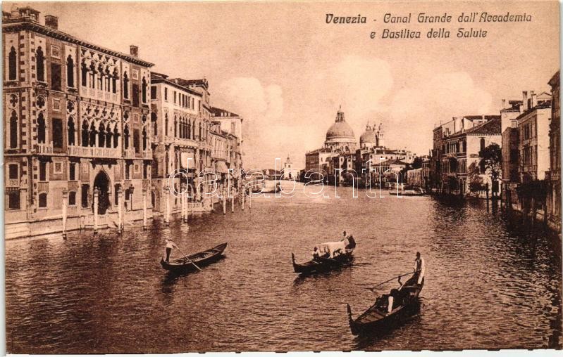Venice, Venezia; Canal Grande dall'Accademia, Basilica della Salute / academy, basilica