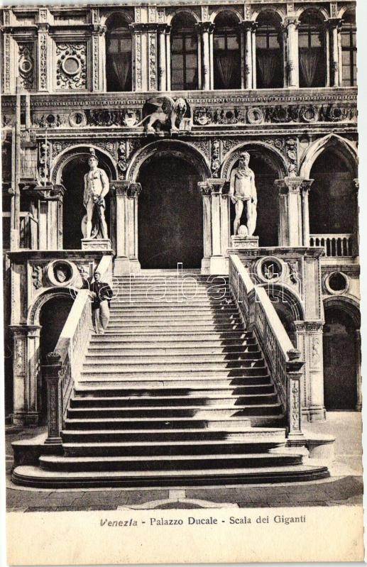 Venice, Venezia; Palazzo Ducale, Scala dei Giganti / palace, stairs