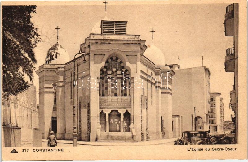 Constantine, Eglise du Sacre Coeur / church, automobiles