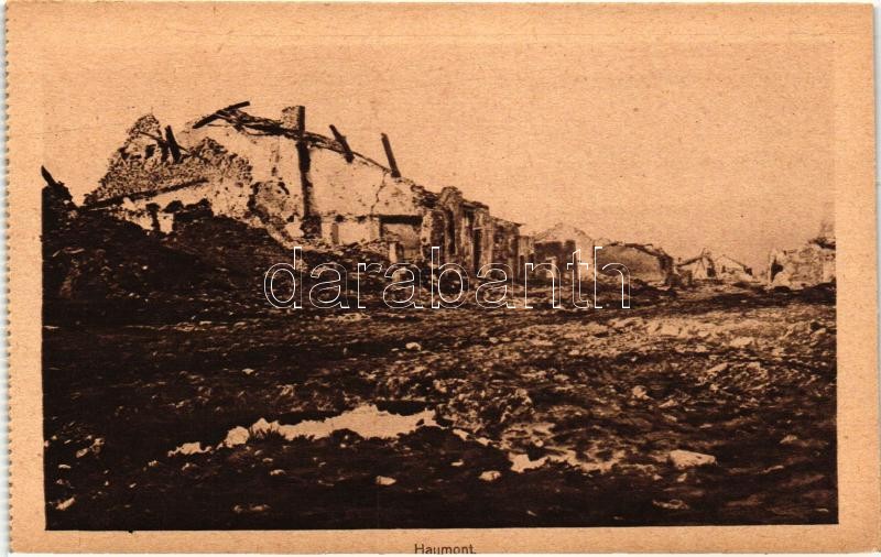 Haumont, WWI destroyed buildings
