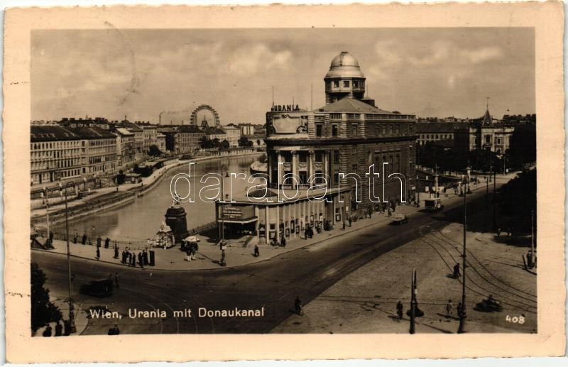 Vienna, Wien; Urania, Donaukanal