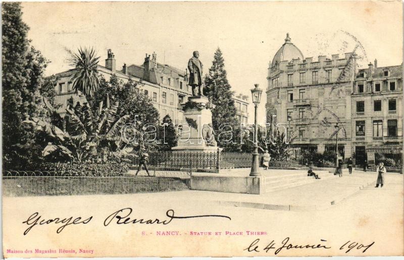 Nancy, Thiers square and statue