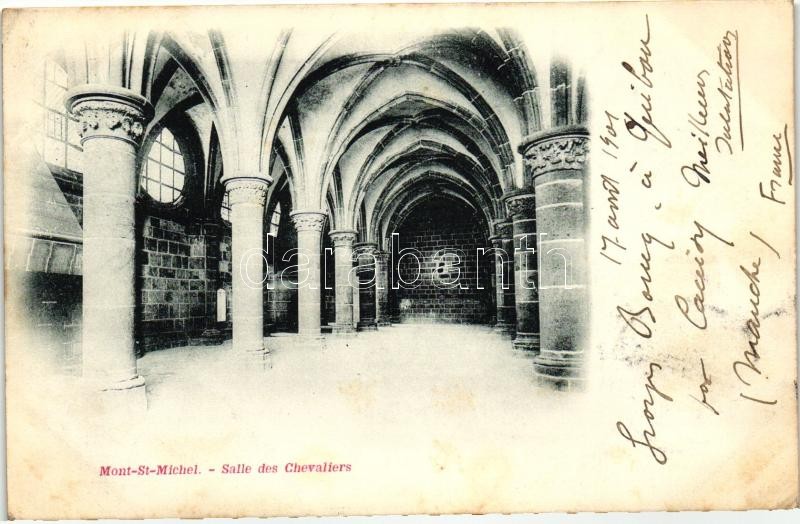 Mont Saint-Michel, Salle des Chevaliers  / hall, interior