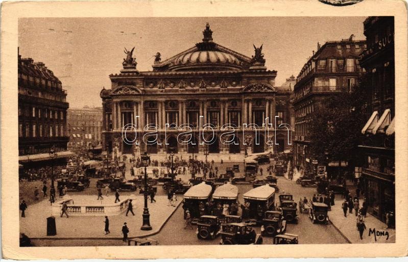 Paris, Opera house, automobiles