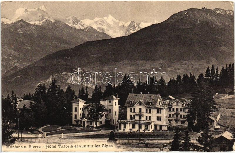 Montana sur Sierre, Hotel Victoria, Alps