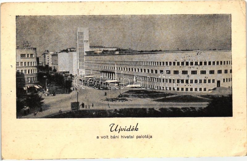 Újvidék, volt báni hivatal palotája, '1941 Újvidék visszatért' So. Stpl, Novi Sad, palace '1941 Újvidék visszatért' So. Stpl