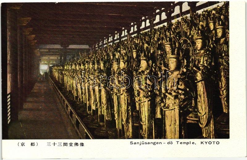 Kiotó, Sanjusangen-do templom belseje, Kyoto, Sanjusangen-do Temple, interior