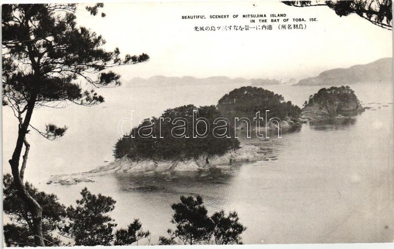 Mitsujima island, bay of Toba, Mie (formerly Ise) province, Micsujima sziget, Toba-öböl, Mie (korábban Ise) provincia