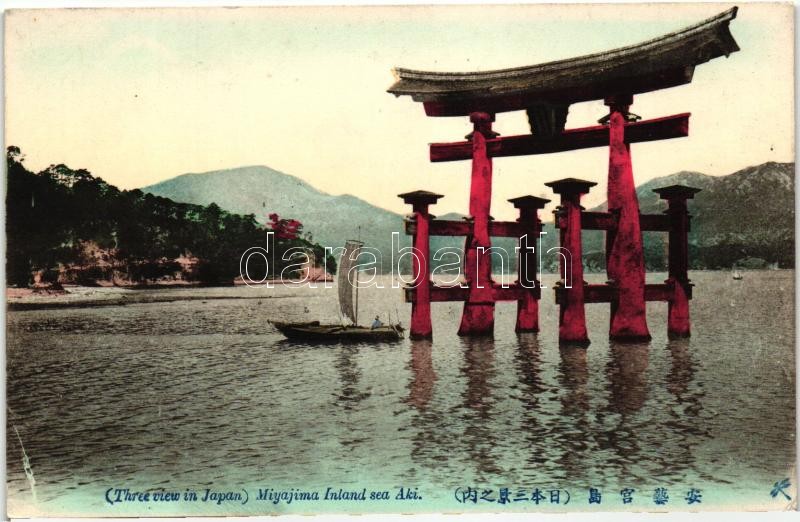 Itsukushima (Miyajima), Aki provincia, Torii kapu, Itsukushima (Miyajima), Aki province, Torii gate