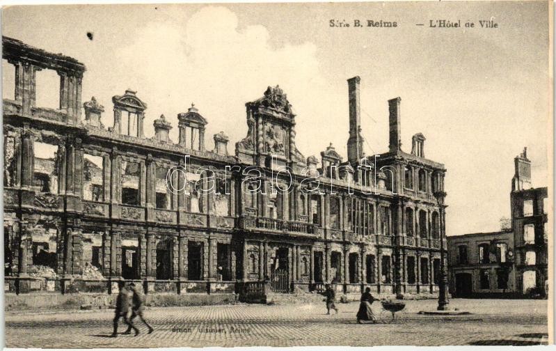 Reims, a városi szálloda, I. világháború, Reims, Hotel, World War I.