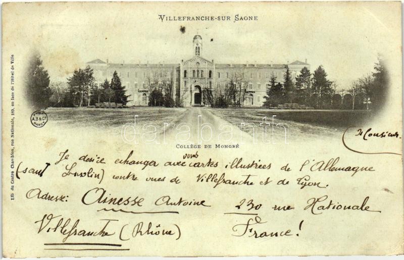 Villefranche-sur-Saone, College de Mongre