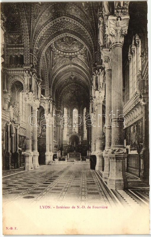 Lyon, Interieur de Notre Dame de Fourviere / church interior