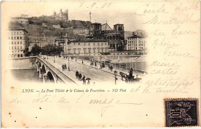 Lyon, Pont Tilsitt, Coteau de Fourviere / bridge