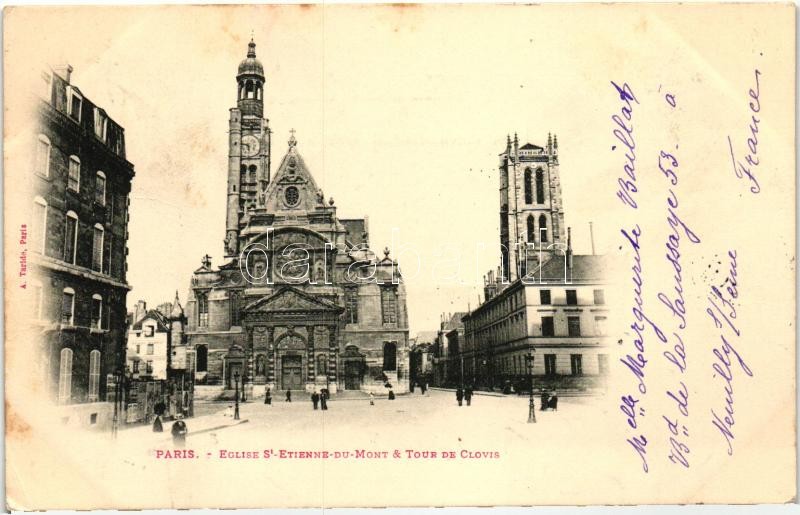 Paris, Eglise St-Etienne-du-Mont, Tour de Clovis / church, tower